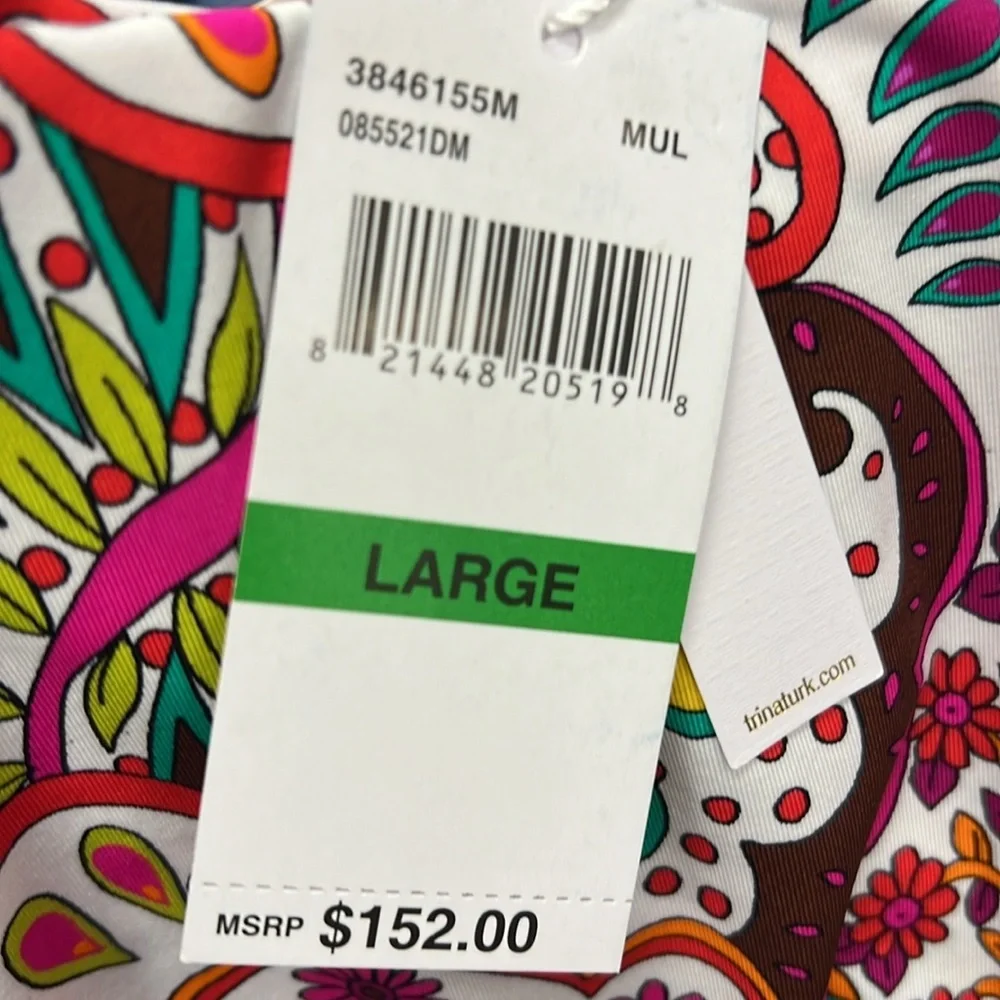 NWT Trina Turk Swimwear Cover Up Hawaiian Gradens Size XL
